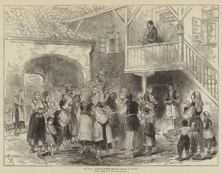 La guerra, mujeres bosnias buscando alivio en Usicza